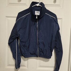YPB Women's Navy Bomber Jacket